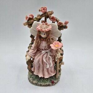 Linda Grayson Collection Flutter Blossom Family Angel Rose VTG Ceramic Figurine